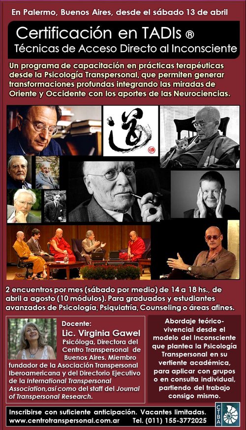 Certificación en TADIs - Centro Transpersonal de Buenos Aires
